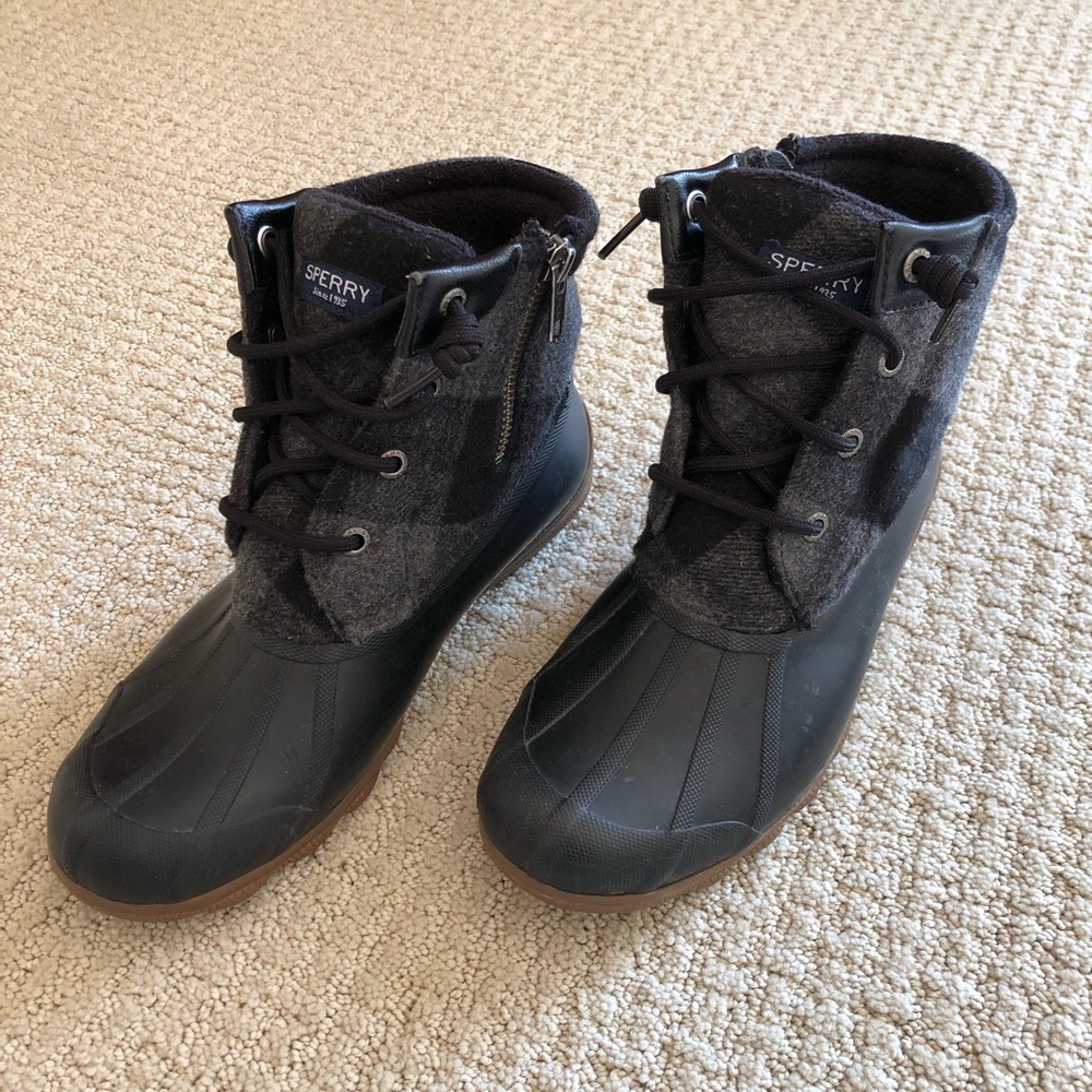 Sperry Buffalo Check Duck Boot